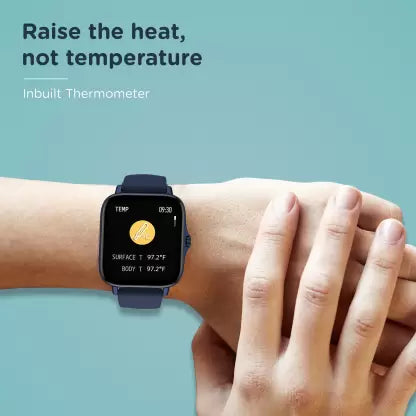 8th Gen. Smartwatch  (Blue Strap, Free) & Airdopes  upto 17.5 Hours Playback and ASAP Charge Bluetooth Headset  (Blue Thunder, True Wireless)