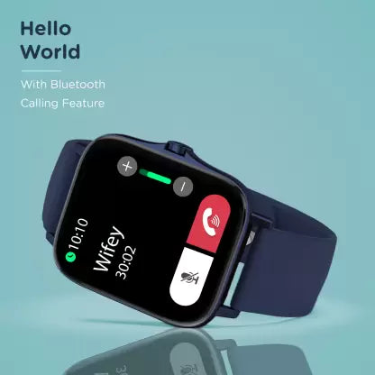 8th Gen. Smartwatch  (Blue Strap, Free) & Airdopes  upto 17.5 Hours Playback and ASAP Charge Bluetooth Headset  (Blue Thunder, True Wireless)