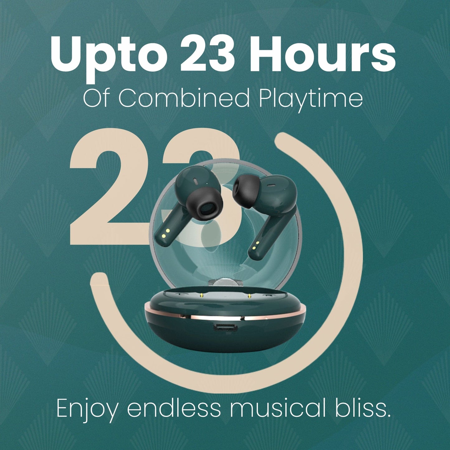 Hammer Airflow Plus TWS Earbuds & Ace 2.0 Bluetooth Smartwatch (Combo)