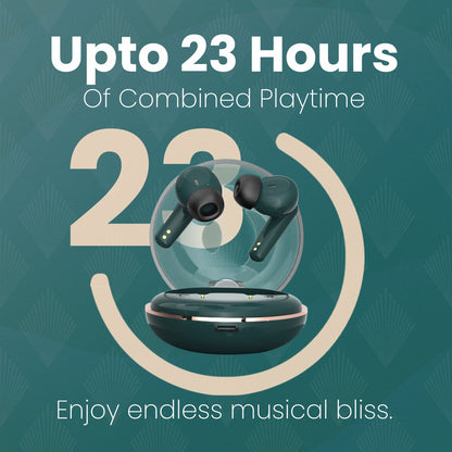 Hammer Airflow Plus TWS Earbuds & Ace 2.0 Bluetooth Smartwatch (Combo)