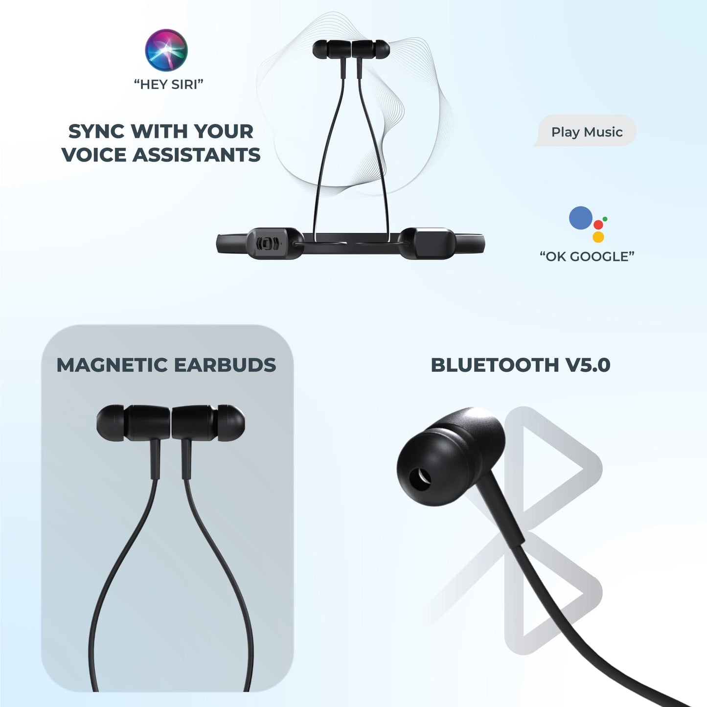 Hammer Pulse Ace Bluetooth Calling Smartwatch Hammer Sting Lite Bluetooth Neckband (Combo)