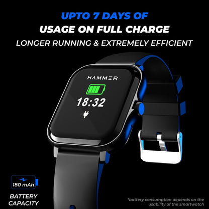 Hammer KO 2.0 Bluetooth TWS Hammer Pulse Ace Bluetooth Calling Smartwatch (Combo)