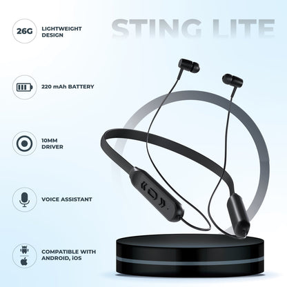 Hammer Pulse Ace Bluetooth Calling Smartwatch Hammer Sting Lite Bluetooth Neckband (Combo)