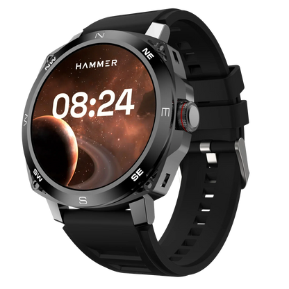 Hammer Fit Pro Bluetooth Smart Watch & Soliltude TWS Earbuds (Combo)