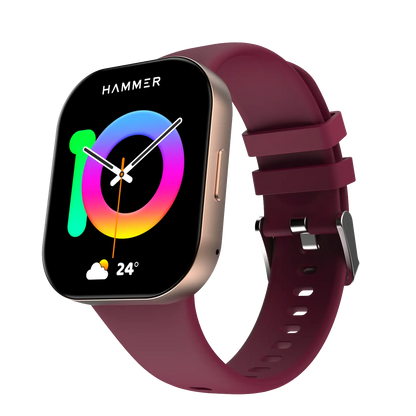 Hammer Robust Bluetooth Calling Smartwatch & Hammer Twist In-Ear Bluetooth Neckband (Combo)