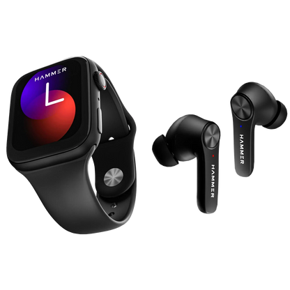 Hammer Ace 3.0 Bluetooth Calling Smartwatch & Hammer Airflow 2.0 TWS (Combo)