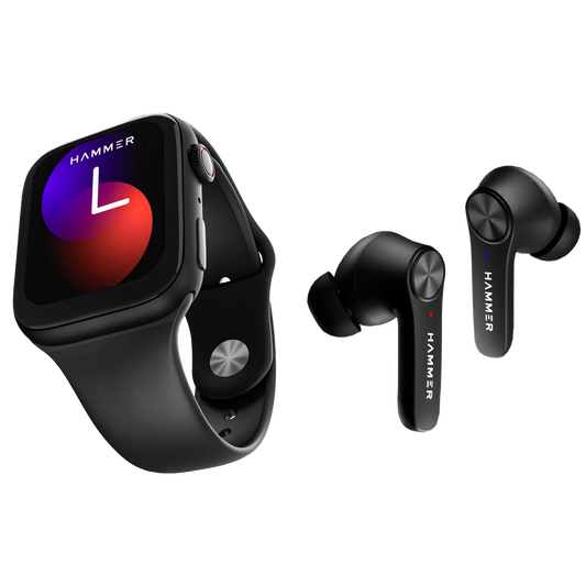 Hammer Ace 3.0 Bluetooth Calling Smartwatch & Hammer Airflow 2.0 TWS (Combo)