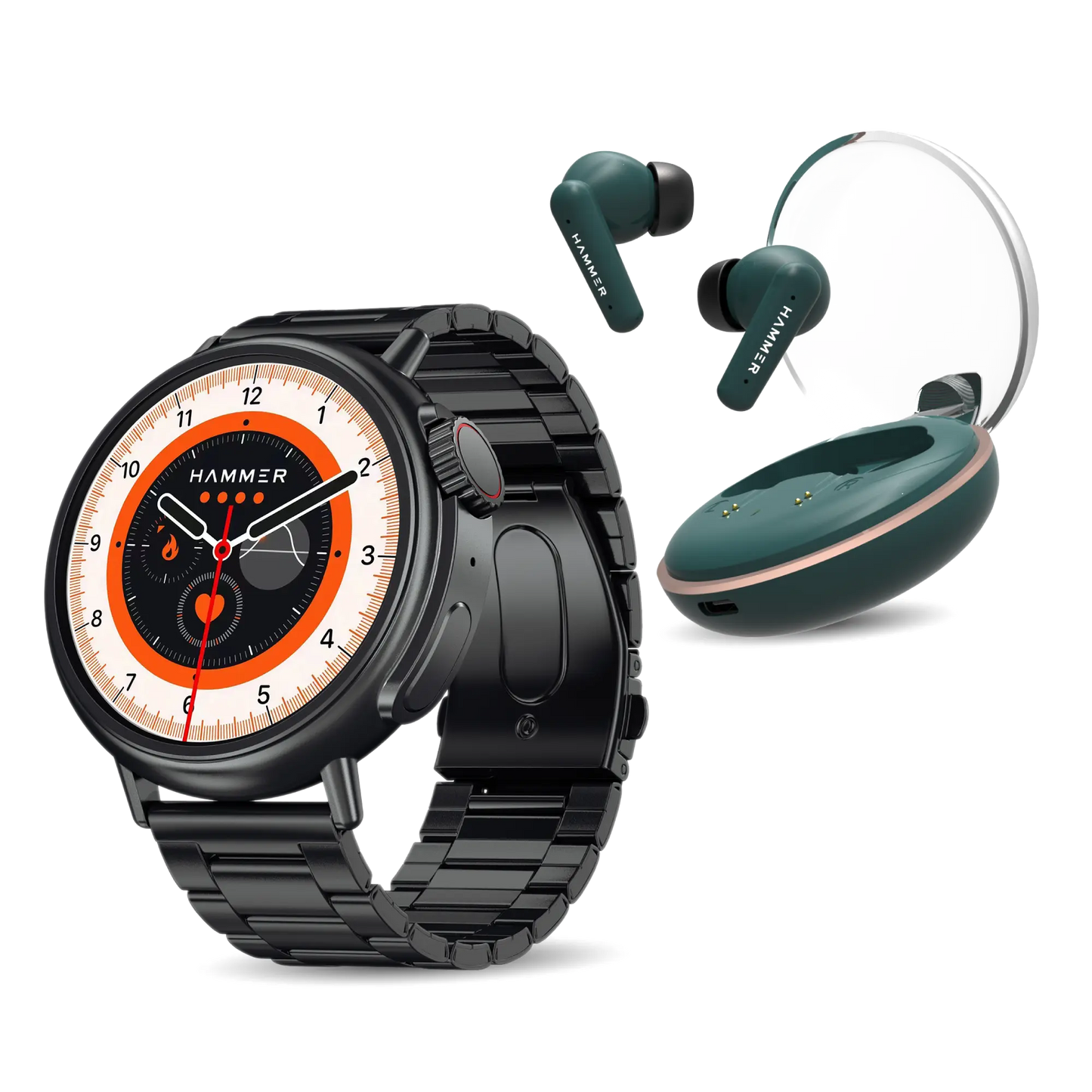 Hammer Active 3.0 Smart Watch & Airflow Plus TWS (Combo)