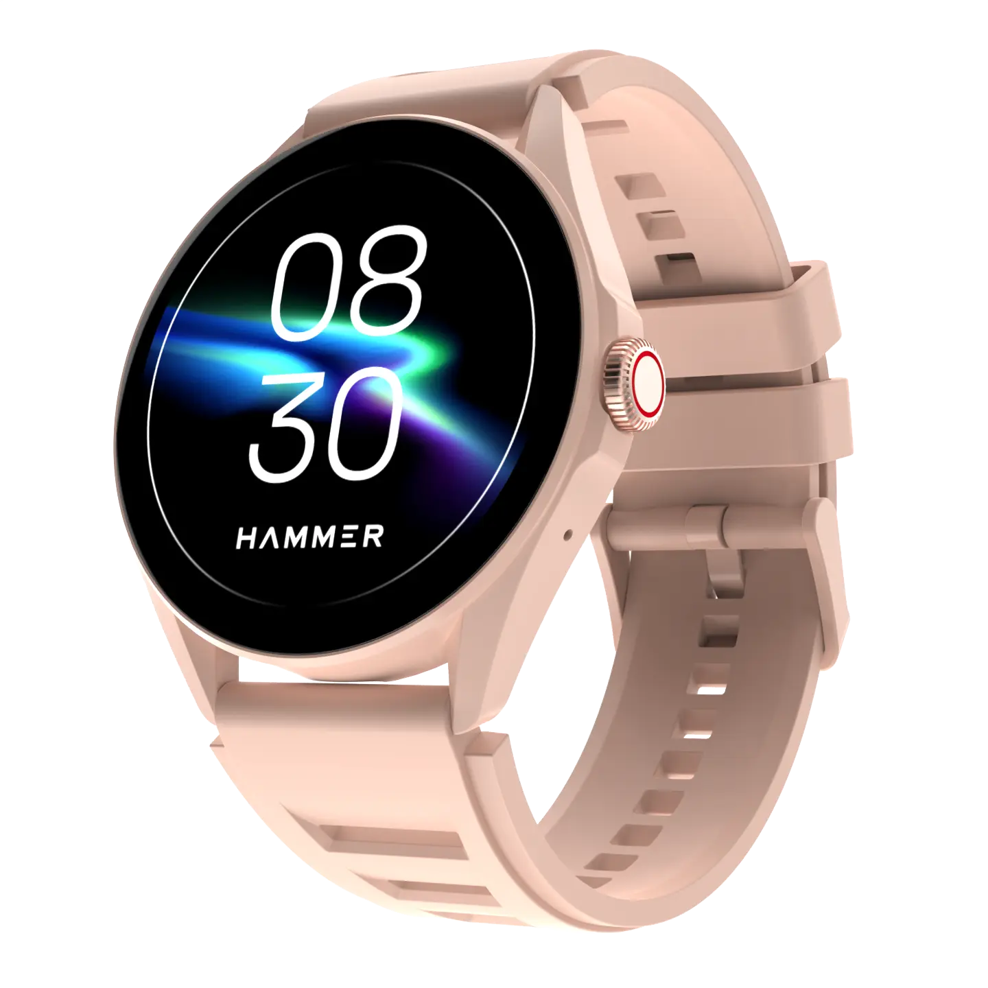 Hammer Cyclone Round Dial Bluetooth Smartwatch & KO Mini Bluetooth Earbuds (Combo)