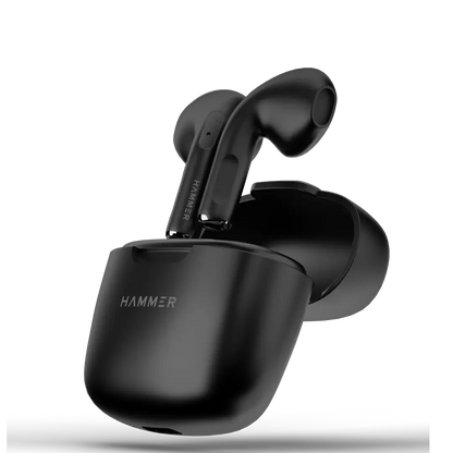 Hammer Cyclone Round Dial Bluetooth Smartwatch & KO Mini Bluetooth Earbuds (Combo)