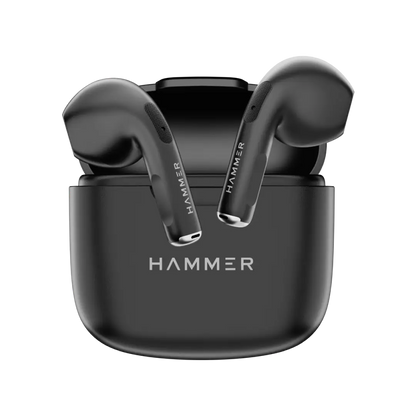 Hammer Cyclone Round Dial Bluetooth Smartwatch & KO Mini Bluetooth Earbuds (Combo)