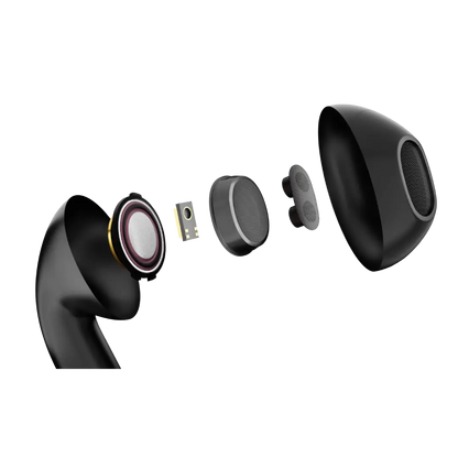 Hammer Cyclone Round Dial Bluetooth Smartwatch & KO Mini Bluetooth Earbuds (Combo)