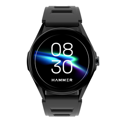 Hammer Cyclone Round dial smart watch & Stellar TWS Earbuds (Combo)