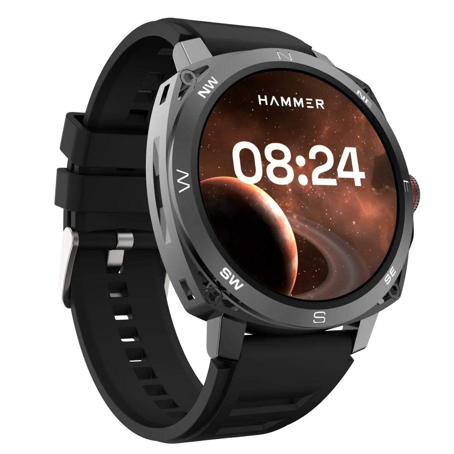 Hammer Fit Pro Bluetooth Smart Watch & Soliltude TWS Earbuds (Combo)