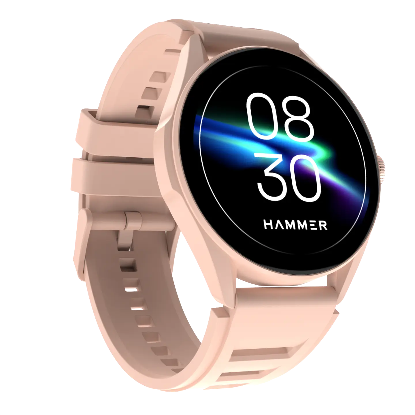 Hammer Cyclone Round Dial Bluetooth Smartwatch & KO Mini Bluetooth Earbuds (Combo)