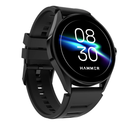Hammer Cyclone Round dial smart watch & Stellar TWS Earbuds (Combo)
