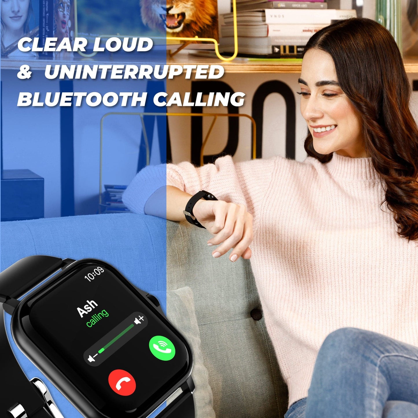Hammer Pulse Ace Bluetooth Calling Smartwatch Hammer Sting Lite Bluetooth Neckband (Combo)