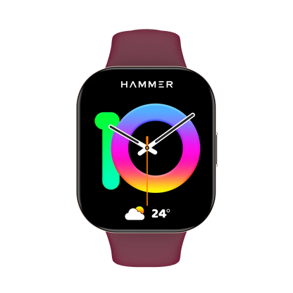 Hammer Robust Bluetooth Calling Smartwatch & Hammer Twist In-Ear Bluetooth Neckband (Combo)