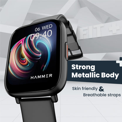 Hammer Fit+ Bluetooth Smart Watch & Stellar TWS Earbuds (Combo)