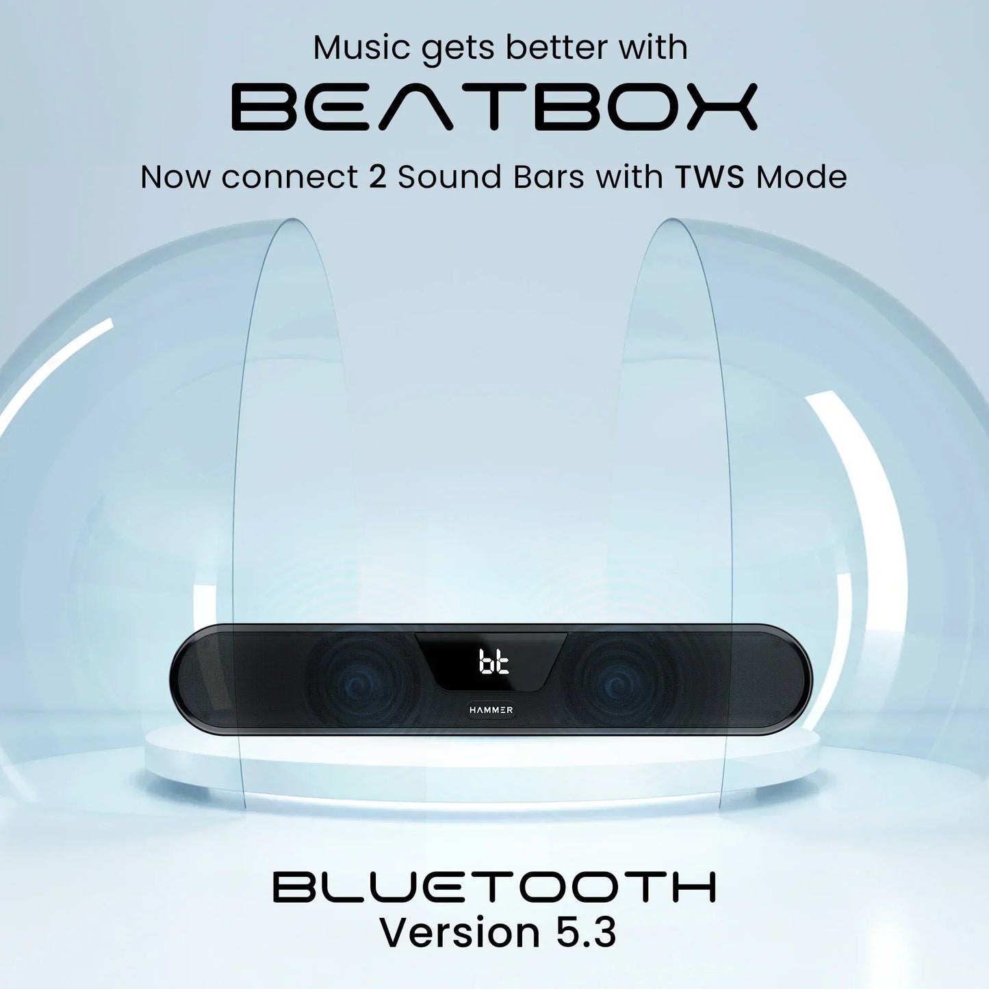 Hammer BeatBox  Bluetooth Soundbar & Splendor Neckband (Combo)