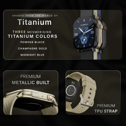 Hammer Arctic Bluetooth Smartwatch & Solitude TWS Earbuds (Combo)