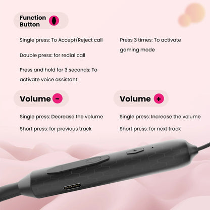 Hammer Robust Bluetooth Calling Smartwatch & Hammer Twist In-Ear Bluetooth Neckband (Combo)