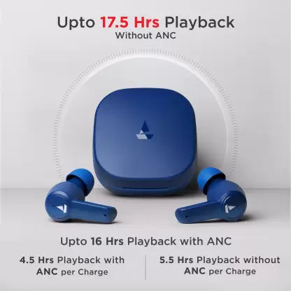 8th Gen. Smartwatch  (Blue Strap, Free) & Airdopes  upto 17.5 Hours Playback and ASAP Charge Bluetooth Headset  (Blue Thunder, True Wireless)
