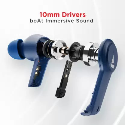 8th Gen. Smartwatch  (Blue Strap, Free) & Airdopes  upto 17.5 Hours Playback and ASAP Charge Bluetooth Headset  (Blue Thunder, True Wireless)