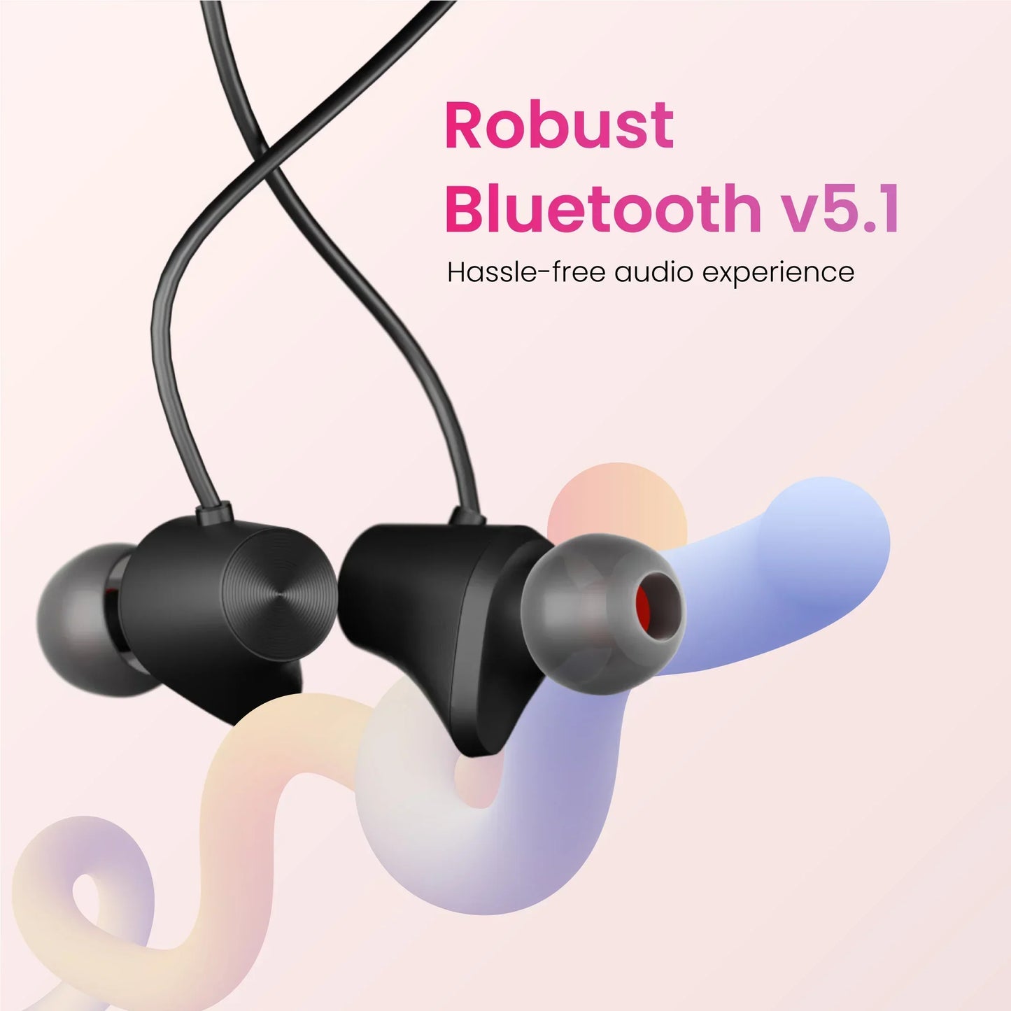 Hammer Robust Bluetooth Calling Smartwatch & Hammer Twist In-Ear Bluetooth Neckband (Combo)